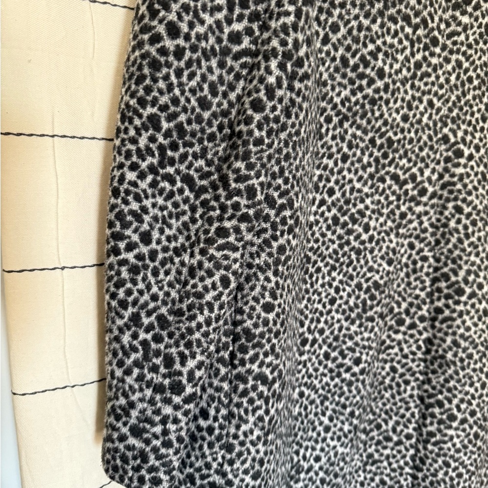 Maje Black and Gray Patterned Trench Coat - Picture 10 of 14